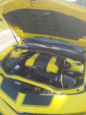 Résultat final avec sticker Camaro jaune