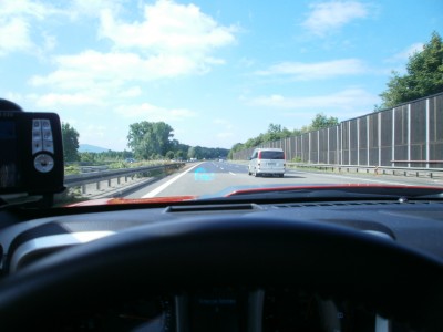 En zoomant, on voit la vitesse réelle.